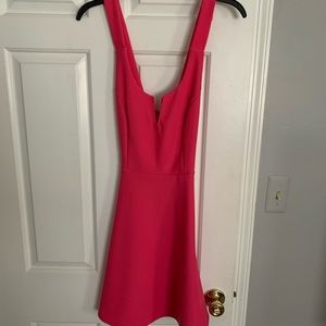 Hot pink cocktail dress